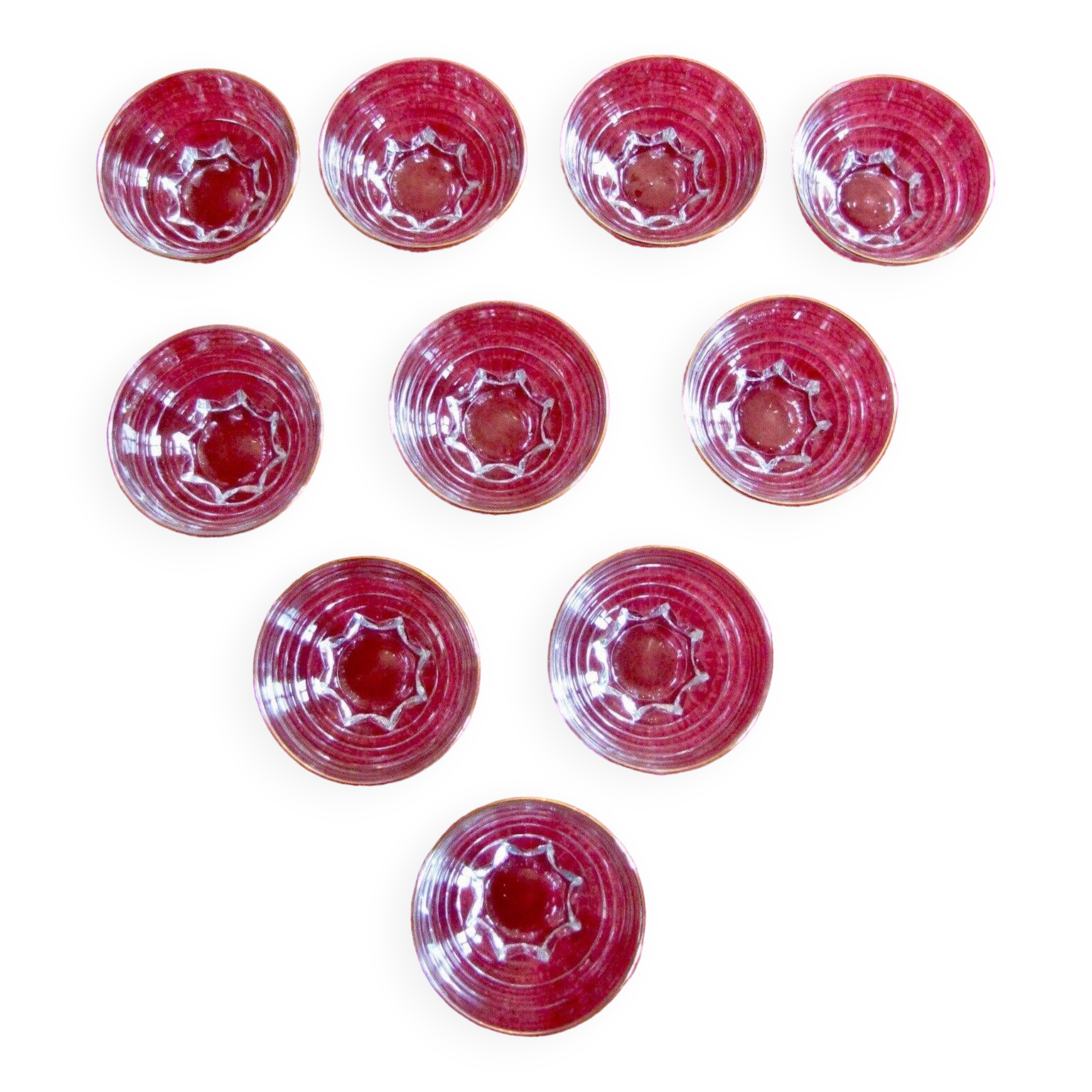 Set of 10 Champagne glasses