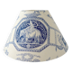 2 Abat-jours toile de jouy bleu