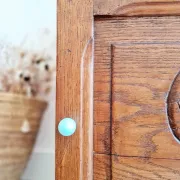 Small bedside table Art Deco wood