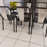 Suite de 6 chaises Tolix modèle T4 par Xavier Pauchard 1950