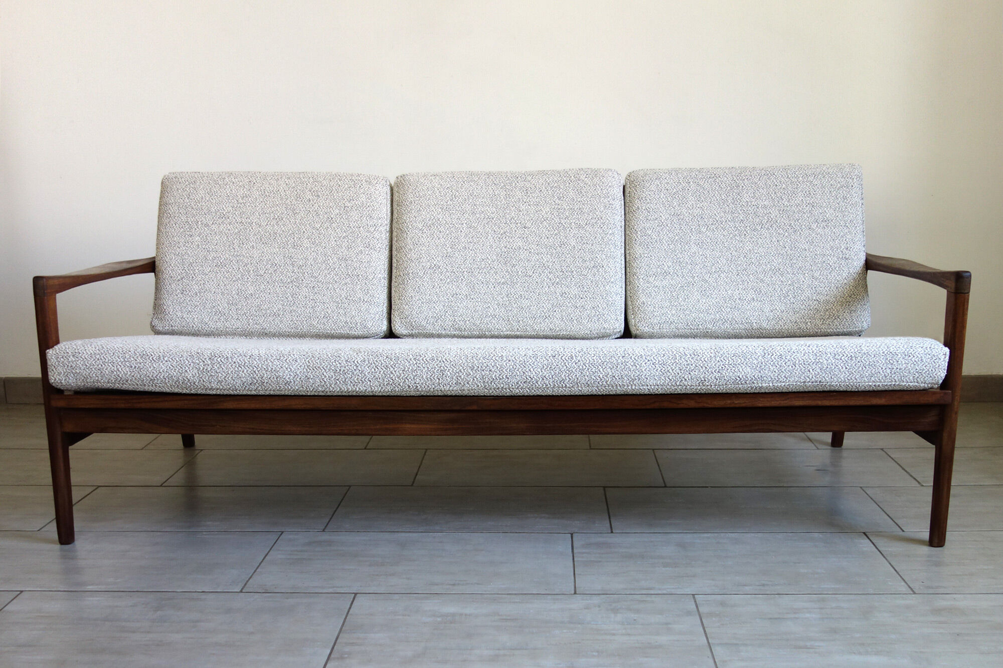 Bench and 2 Scandinavian armchairs 60s