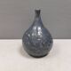 Vase Pauline Toynbee, Émail en cristal bleu texturé, forme organique, années 1980