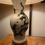 Chinese vase lamp Nanjing XIX