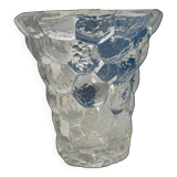 P Davesn honeycomb crystal vase, France