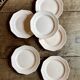Set of 6 vintage dessert plates from Saint Amand.