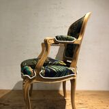Fauteuil cabriolet style Louis XV