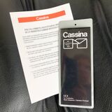 LC4 Cassina Chaise Lounge Vintage Black Leather, Perriand, Le Corbusier and Jeanneret