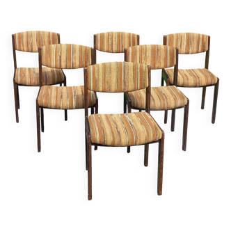 Set of 6 designer chairs from the 1970s.