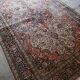 Ancient Indian silk carpet and wool