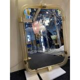 Rectangular "Torciglione" Wall Mirror Murano Glass in Barovier Style