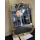 Rectangular "Torciglione" Wall Mirror Murano Glass in Barovier Style
