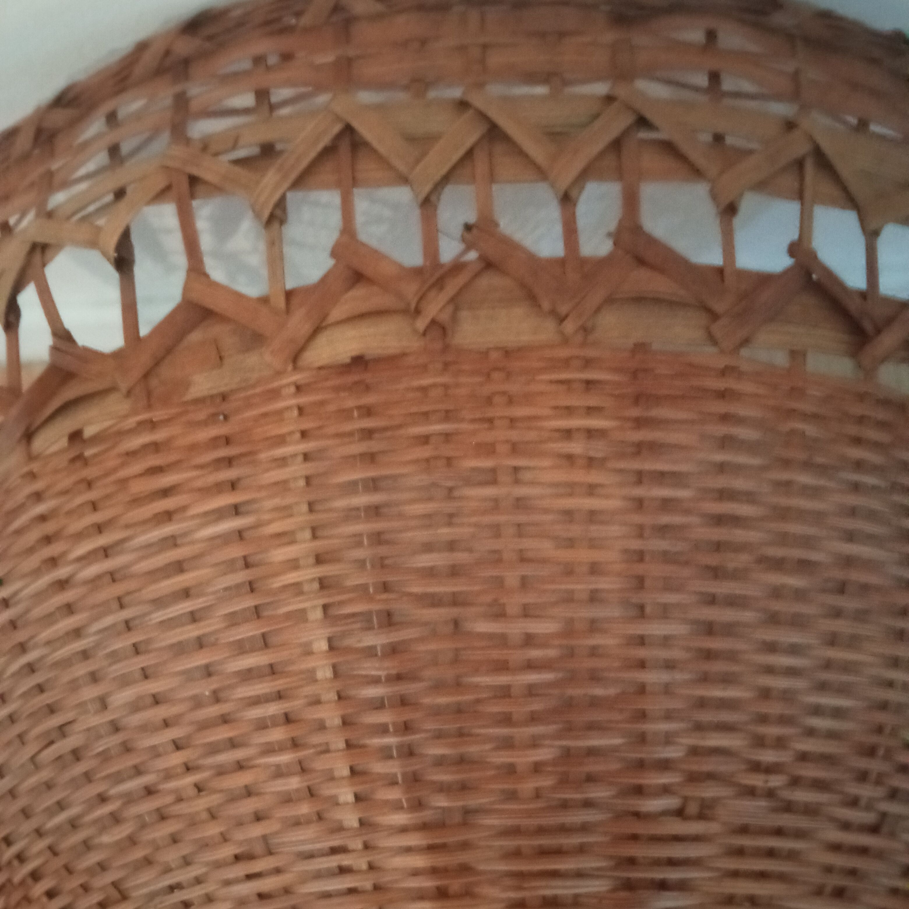 Rattan wicker vintage hanging lamp