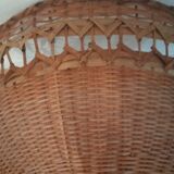 Rattan wicker vintage hanging lamp