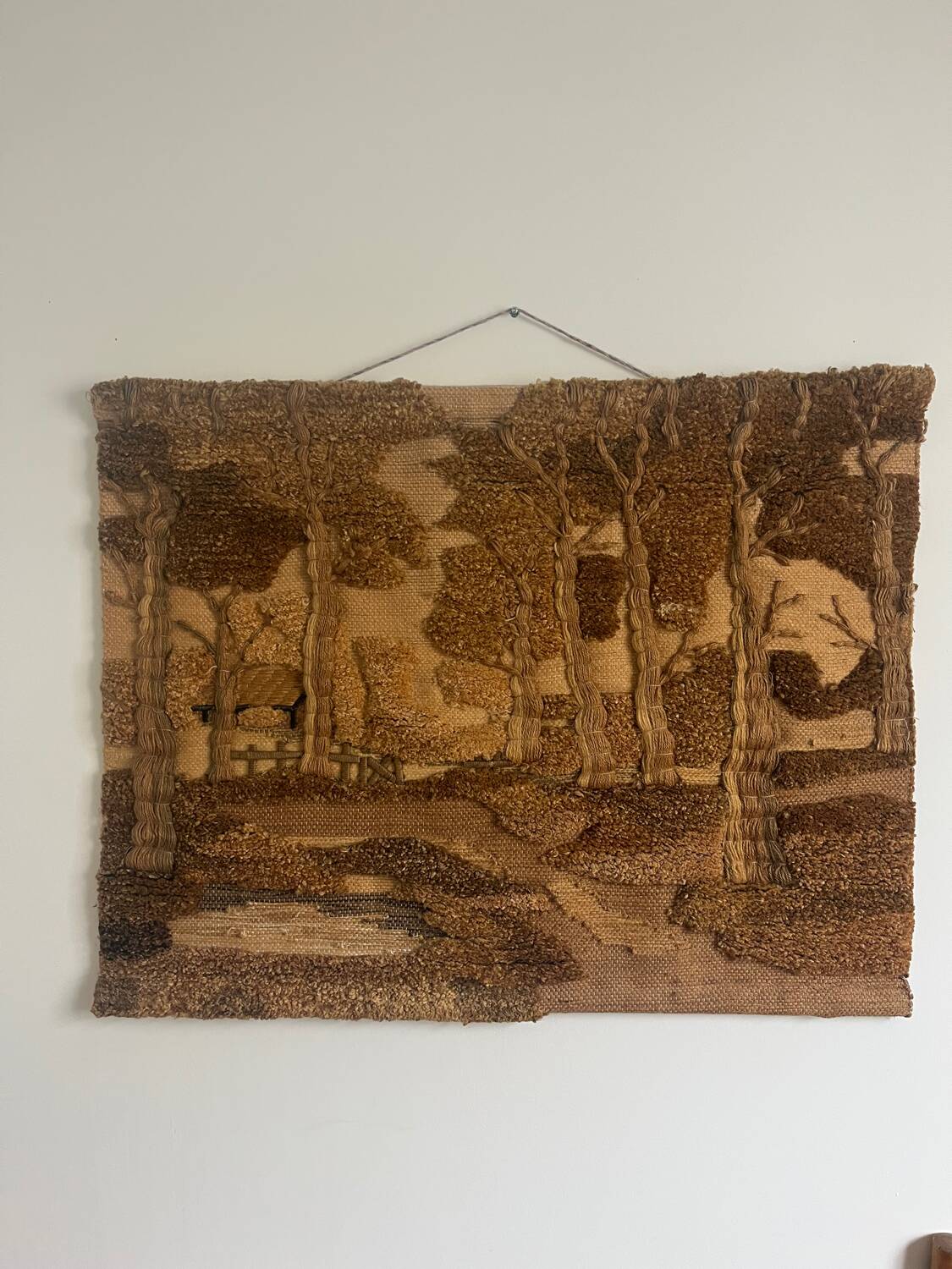 1970s wool wall tapestry