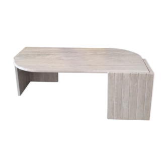 Travertine coffee table
