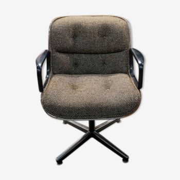 Pollock armchair for Knoll, wool fabrics 70s