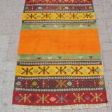 Handmade wool runner kilim rug