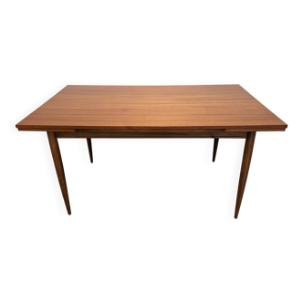 Scandinavian style extendable dining table, France circa 1960.