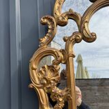 Miroir Doré à parcloses  de Style Régence Louis XV