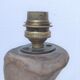 Brutalist solid patinated wood lamp foot