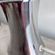 Vintage table lamp in silvered glass, mercury style, and transparent cylinder.