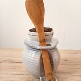 Saint Amand earthenware pickle or olive pot