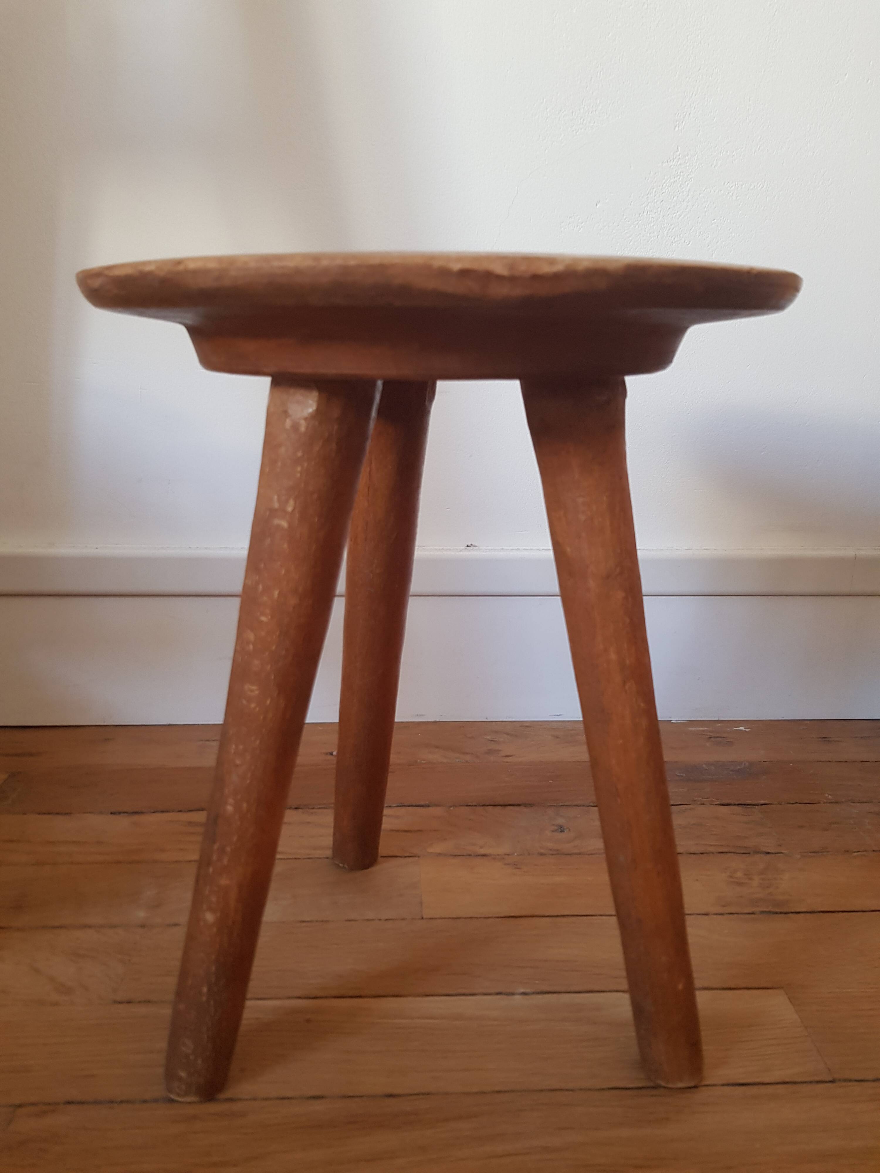 60s tripod stool
