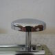 Chrome metal coat rack 2 coat hooks