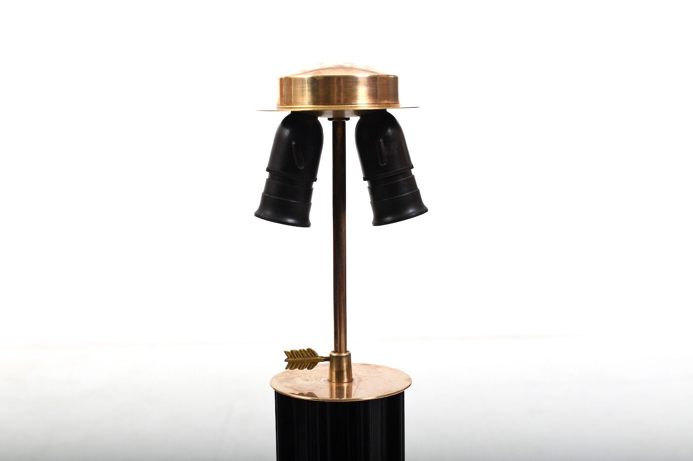Fine Danish Bakelite and Brass Table Lamp 1930s
