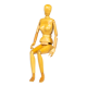 Live-size articulated wooden artist model mannequin