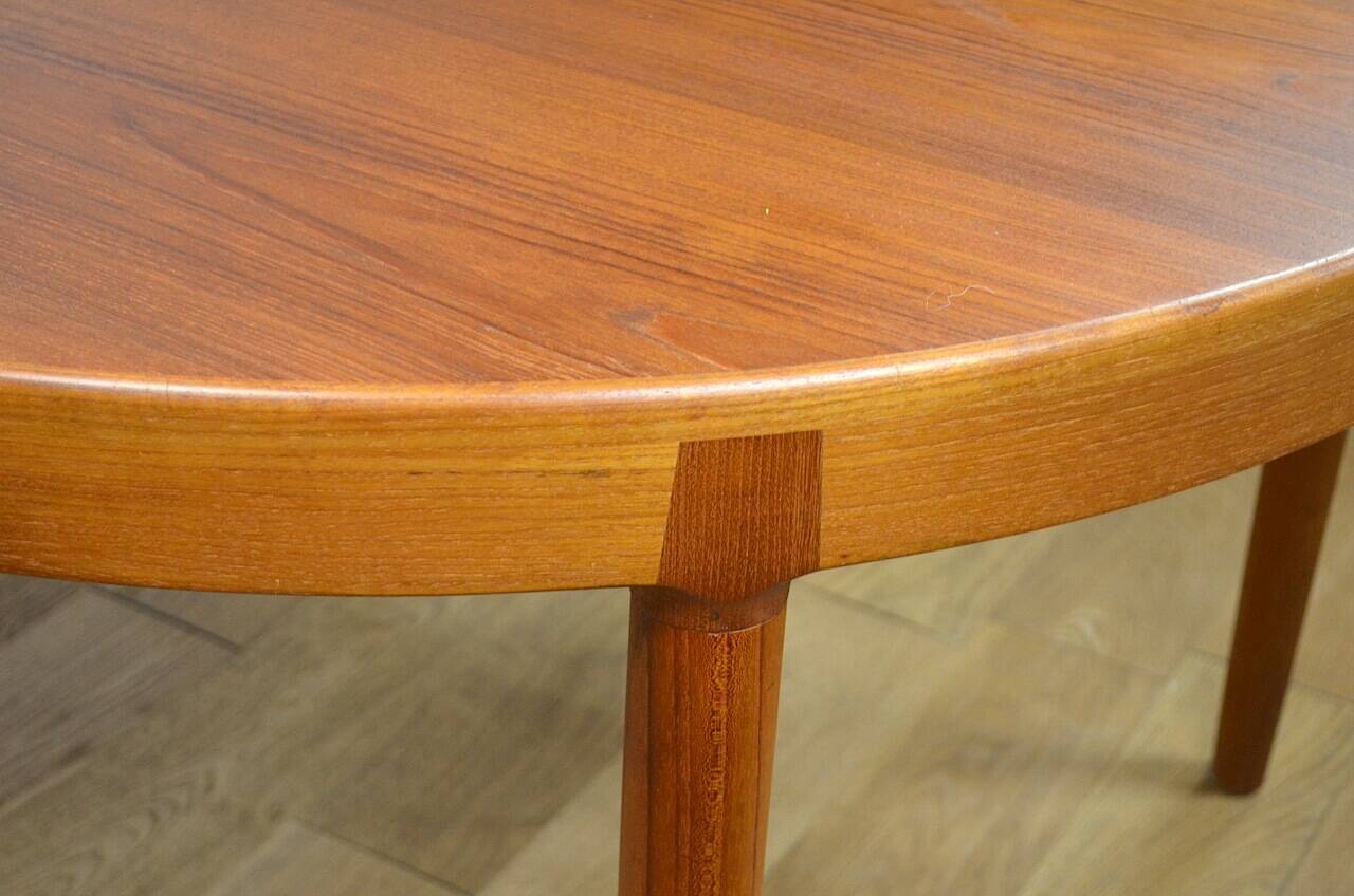 Danish 1960s Round/Oval Teak Table by Harry Ostergaard