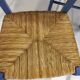 Lot of 4 decked blue chairs