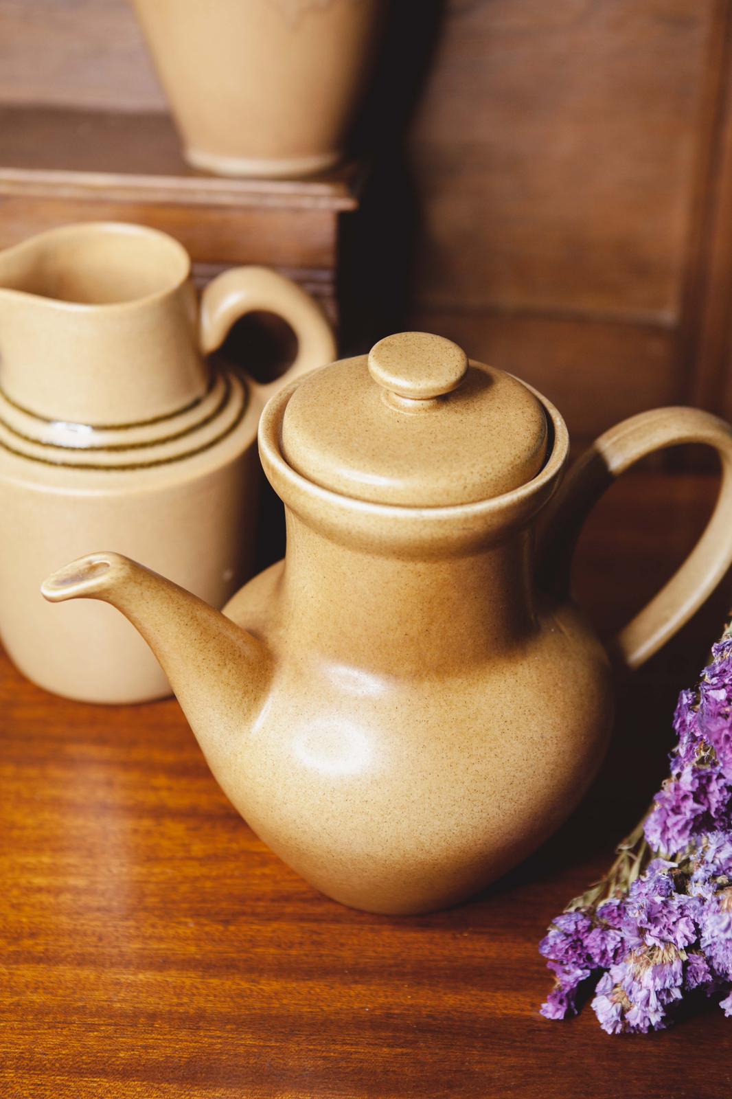 Stoneware coffee maker manufacture Salins France