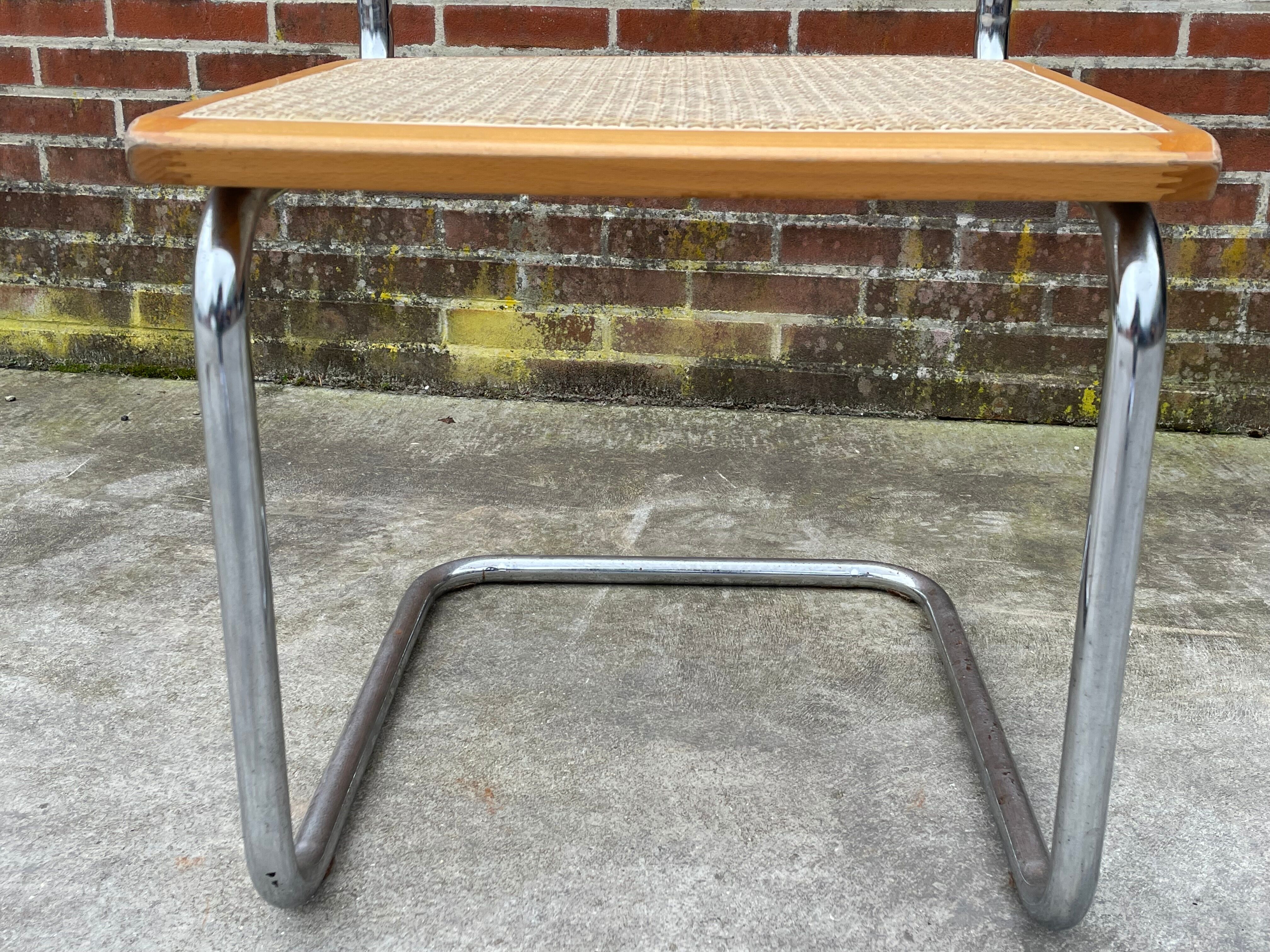 Cesca design chair model b32 in chrome