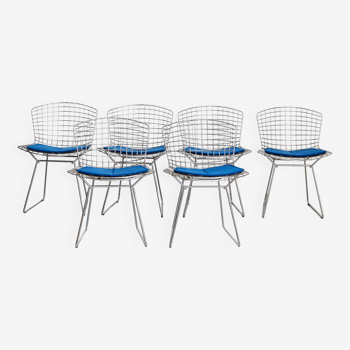 Harry Bertoia Wire Chair No.420 for Knoll International I Set of Six