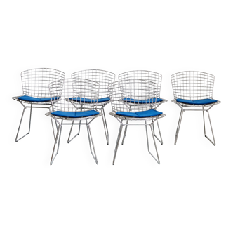 Harry Bertoia Wire Chair No.420 for Knoll International I Set of Six