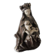 Old Plaster Statuette: Seated Virgin and Child