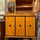 Art Deco Salon Display Cabinet, Flamed Birch Veneer, circa 1920