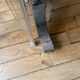 Wooden and iron bistro table