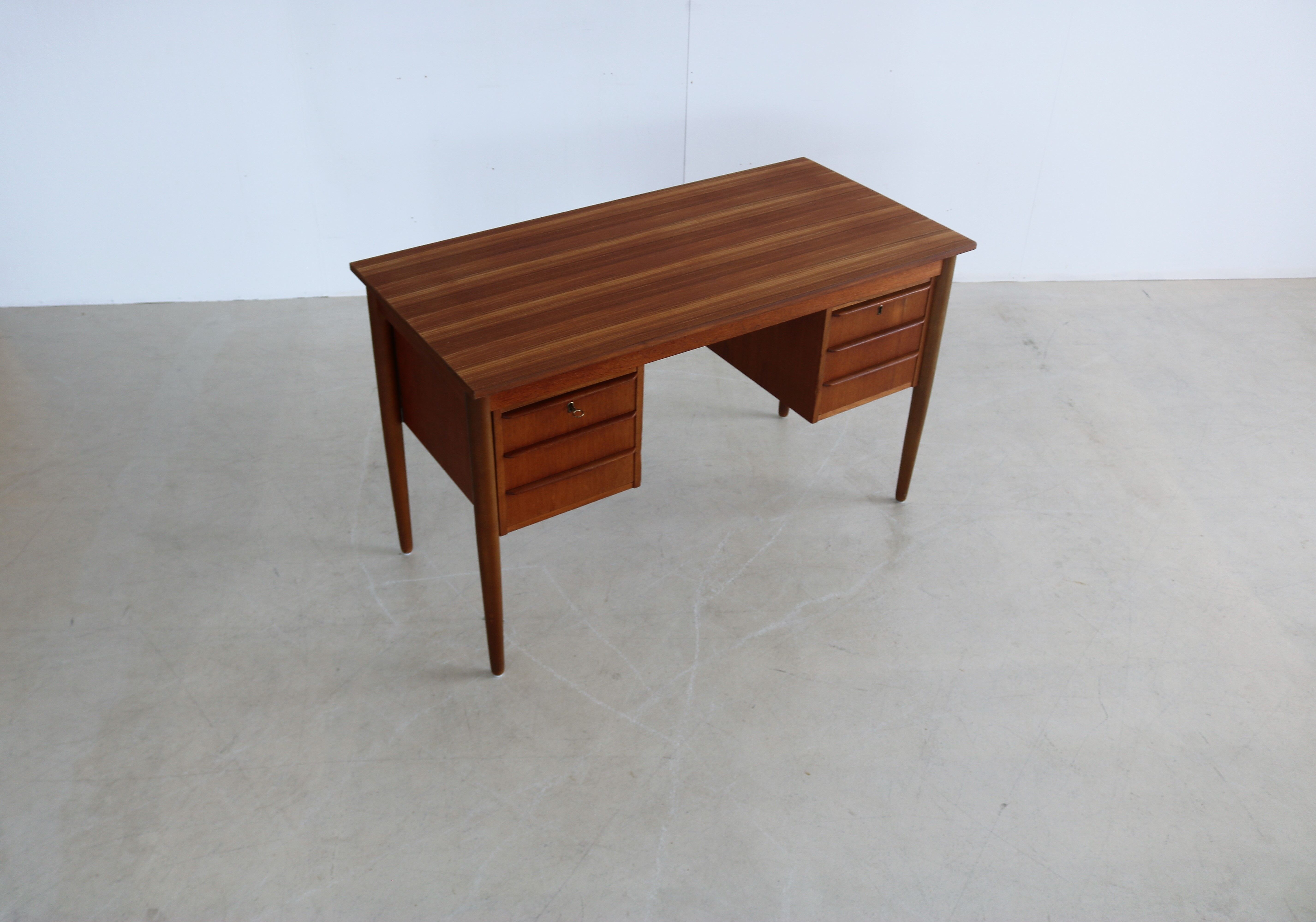 Danish teak desk, seventies
