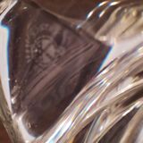 Lamp foot in twisted Sèvres crystal 1960