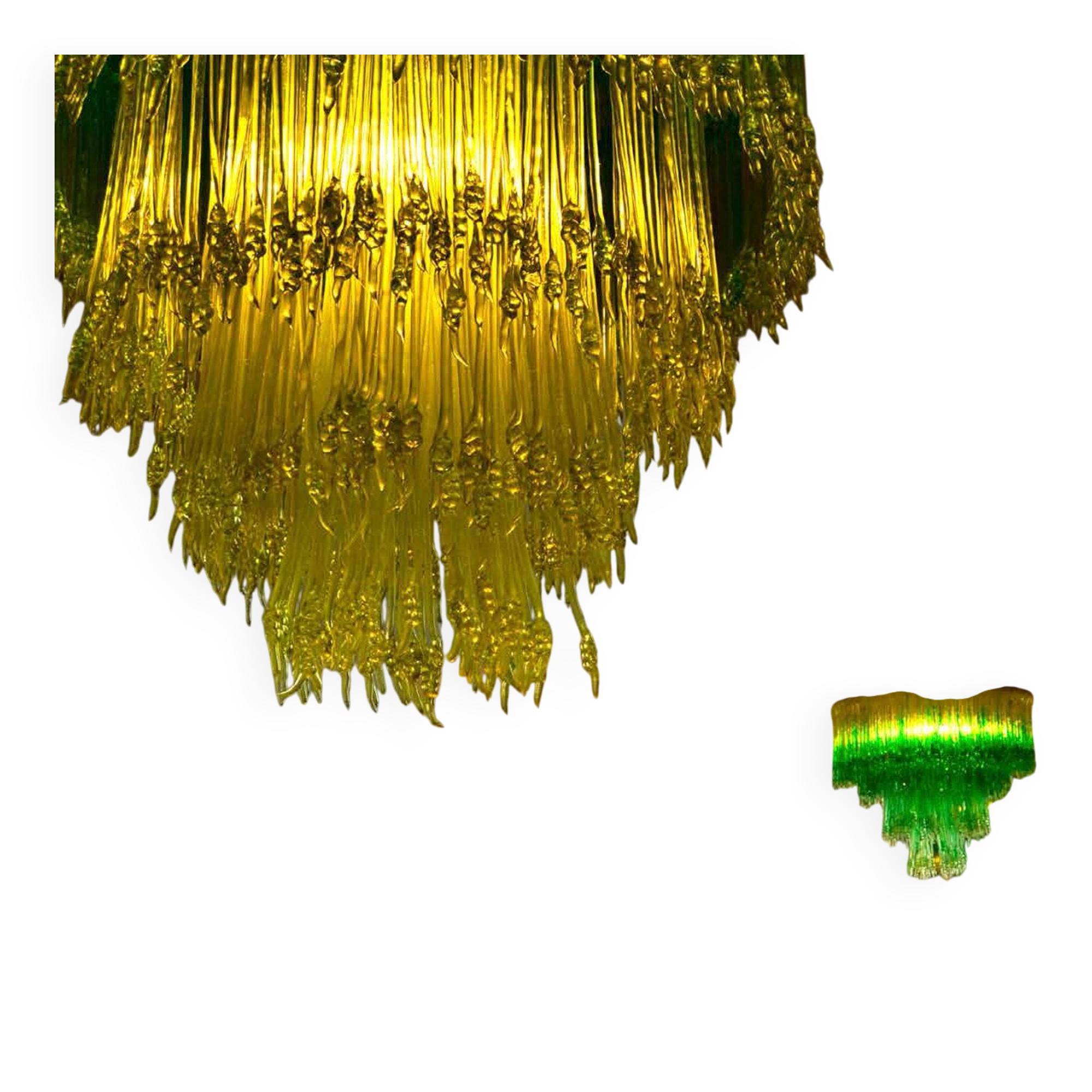 Contemporary Jacopo Foggini Mod Sneeze B Yellow Methacrylate Italian Chandelier