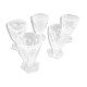 Lot de 5 verres en cristal Baccarat non signé