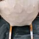 Shepherdess armchair in rosewood fleuron shell Napoleon III