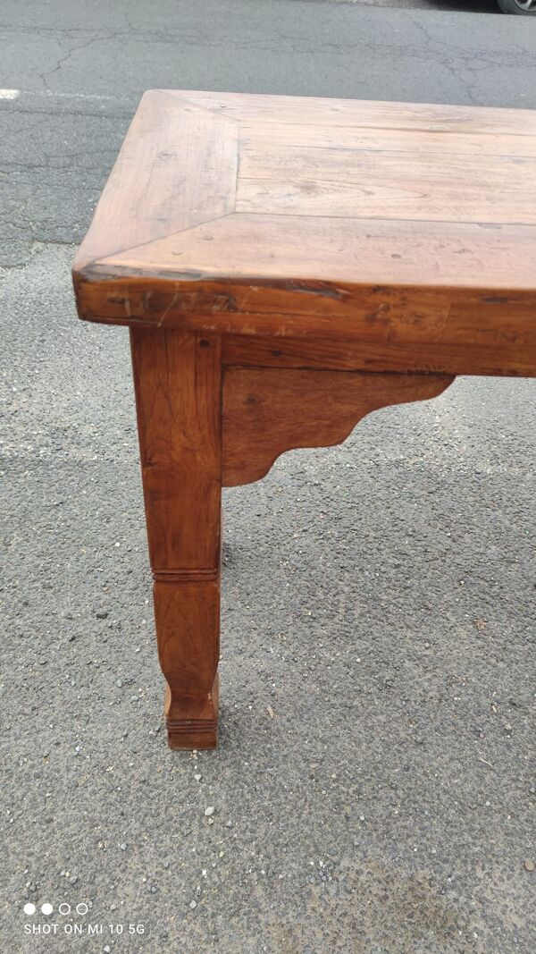Console en teck massif
