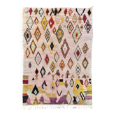 Tapis berbere marocain boheme en laine multicolores