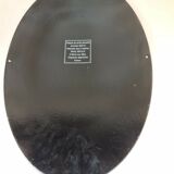 Enamelled plate beer coq hardi