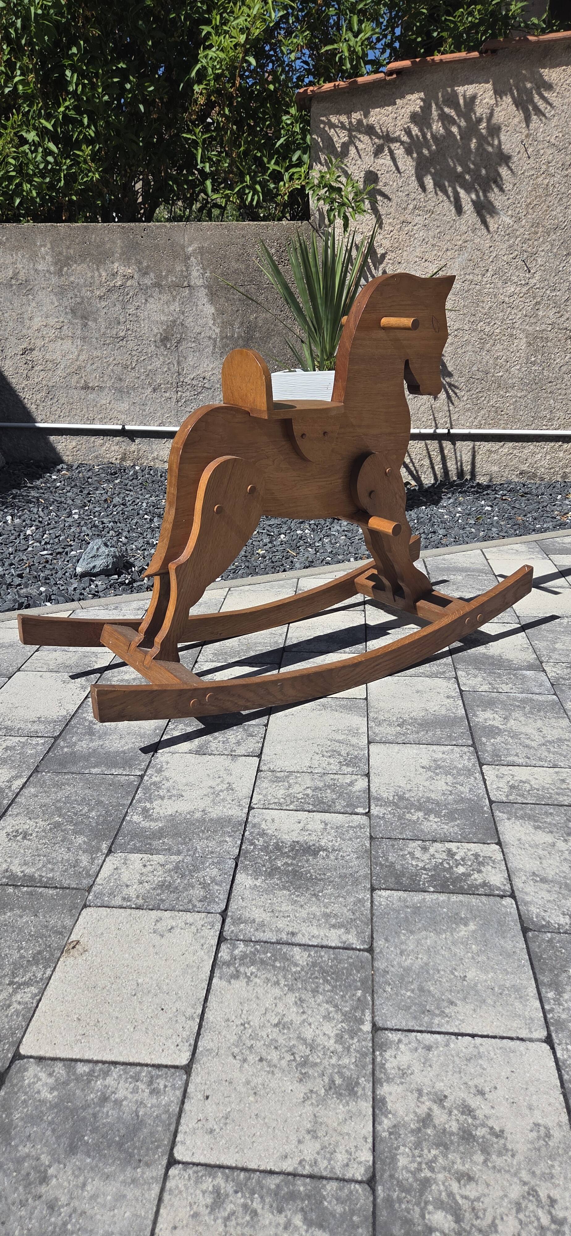 Wooden rocking horse