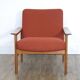 Fauteuil vintage scandinave en teck 1960