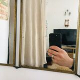 Triptych barber mirror 53x22cm